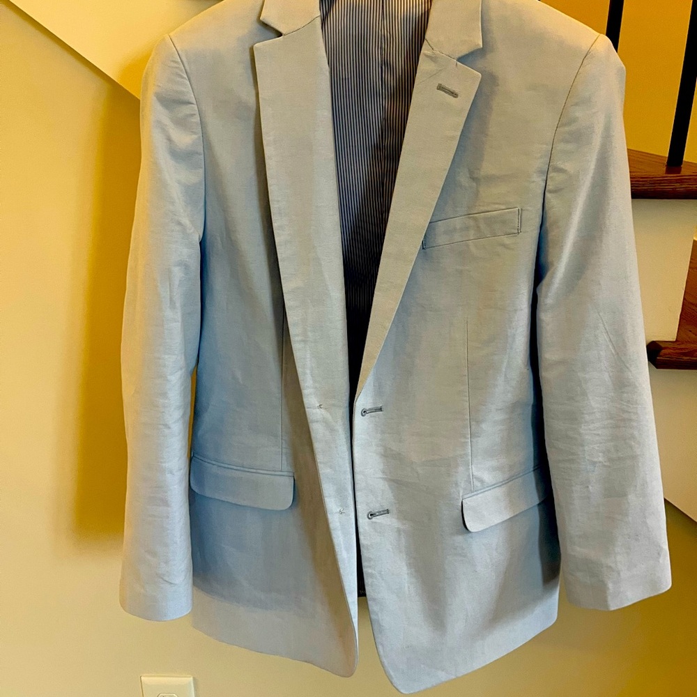 Blue izod sports coat for boys, size 18